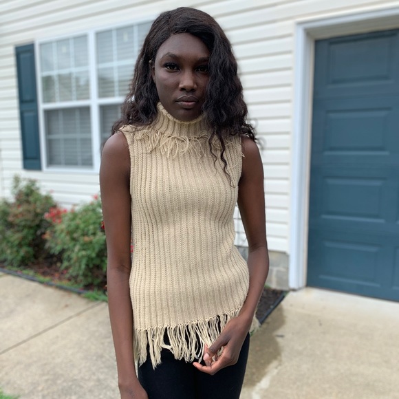 Vintage 90s Helium Sleeveless Turtleneck - Picture 5 of 8